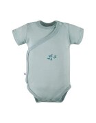 EEVI Body cu maneca scurta si model cu floare - - Petite - Verde - pentru fetite si baietei - Verde Pacific - Verde