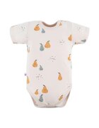 EEVI Body cu maneca scurta si model pere - - Pearlect - Alb - pentru baietei - Ecru