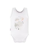 EEVI Body fara maneci cu model oita - - Mellow - Alb - pentru baietei - Alb