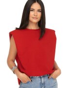 Electra Store Tricou rosu supradimensionat - Rosu