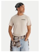 Element Tricou barbatesc bej - bumbac