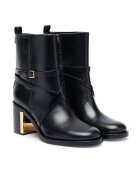 Elisabetta Franchi Botine dama Piele naturala - Negru - Negru