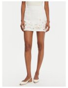Elisabetta Franchi Fusta mini dama ecru