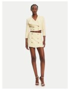 Elisabetta Franchi Fusta mini de dama galbena