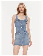 Elisabetta Franchi Rochie din denim - albastru