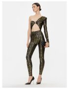 Elisabetta Franchi Salopeta dama negru/auriu -