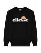 ELLESSE Bluza de trening cu decolteu la baza gatului si logo Succiso - Negru