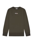 ELLESSE Bluza de trening cu decolteu rotund si imprimeu text - Verde inchis