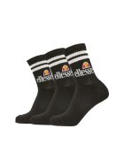ELLESSE Set de sosete lungi unisex - 3 perechi - Negru