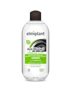 Elmiplant Apa micelara cu carbune activ 100% - Detox pentru ten normal & gras - pentru fata - ochi si buze - cu Prebiotice - 400 ml