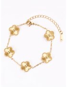 Emily Westwood Bratara placata cu aur de 18K decorata cu elemente in forma de floare - Auriu
