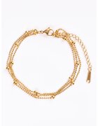 Emily Westwood Bratara tripla placata cu aur de 18K - Auriu