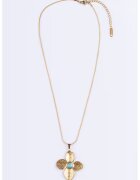 Emily Westwood Colier de otel inoxidabil placat cu aur de 18K - Auriu/Turcoaz