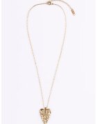Emily Westwood Colier placat cu aur de 18K cu pandantiv on forma de inima - Auriu