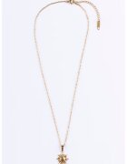 Emily Westwood Colier placat cu aur de 18K cu pandantiv on forma de soare - Auriu