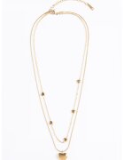 Emily Westwood Colier placat cu aur de 18K si inimi - Auriu