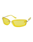 Emily Westwood Ochelari de soare dreptunghiulari Reagan - Galben/Argintiu