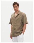 Emporio Armani Camasa barbati maro - bumbac