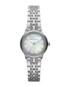 Emporio Armani Ceas decorat cu cristale Alpha - Argintiu