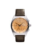 Emporio Armani Ceas pentru bărbați - Franco AR0395 - inox - curea piele naturală - 43mm