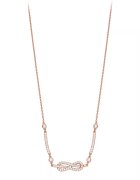 Emporio Armani Colier cu cristale - Auriu rose/Transparent