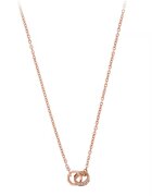 Emporio Armani Colier de otel inoxidabil - Auriu rose