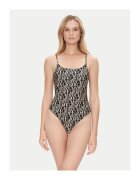 Emporio Armani Costum de baie dama - Negru/Galben