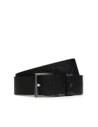 Emporio Armani Curea piele naturala Black - Negru