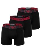Emporio Armani Set de boxeri din amestec de bumbac - 3 perechi - Negru