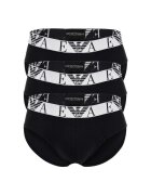Emporio Armani Set de chiloti cu logo - 3 perechi - Negru