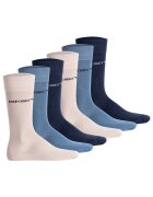 Emporio Armani Set de sosete lungi - cu logo - 6 perechi - Albastru