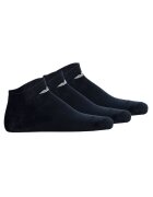 Emporio Armani Set de sosete pana la glezna cu logo - 3 perechi - Albastru
