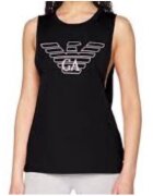 Emporio Armani Top regular fit cu imprimeu logo