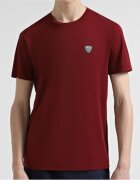 Emporio Armani Tricou barbati - EA7 regular - burgundia - viscoza 60%