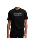 Emporio Armani Tricou EA7 Logo Series M Tape SS 48013 - Negru