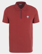 Emporio Armani Tricou polo viscoza - burgundia - regular