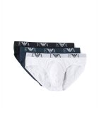 Emporio Armani Underwear Set de chiloti - 3 perechi E - Alb/Negru/Bleumarin