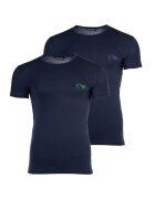 Emporio Armani Underwear Set de tricouri slim fit - 2 piese - Albastru inchis