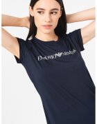 Emporio Armani Underwear Tricou de casa cu imprimeu logo pe piept - Bleumarin
