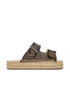 EMU Australia Papuci dama - material textil - negru/bej