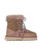 Emu Botine dama piele naturala - maro/roz -