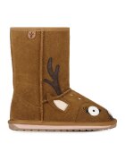 Emu Cizme de piele intoarsa - fara inchidere Deer - Maro inchis/Caramel/Alb murdar