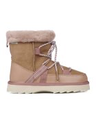 Emu Ghete de piele intoarsa cu fermoar si sireturi Blurred - Maro camel