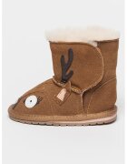 Emu Ghete de piele intoarsa - fara inchidere - cu aplicatii Deer Walker - Maro inchis