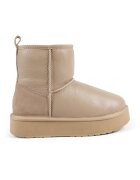 Emu Ghete slip-on de piele - cu finisaj impermeabil - Maro nisip
