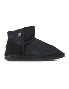 Emu Ghete slip-on de piele intoarsa cu logo - Negru