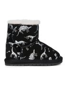 Emu Ghete slip-on de piele intoarsa - Negru/Alb murdar