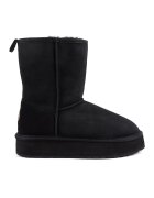 Emu Ghete slip-on de piele intoarsa Wallaby Lo Teens - Negru