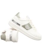 Enrico Coveri Pantofi sport dama Liza - sintetic/textil - alb/argintiu