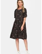 Eranthe Rochie Dama - Microfloral V327 - Negru